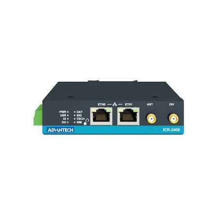 Advantech ICR-2400, NAM, 2x Ethernet , 1x RS232, 1x RS485, Metal, Without Accessories ICR-2441
